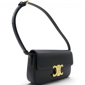 Triomphe Shoulder Bag Black