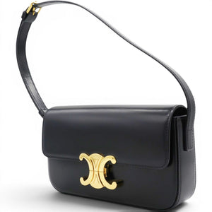 Triomphe Shoulder Bag Black