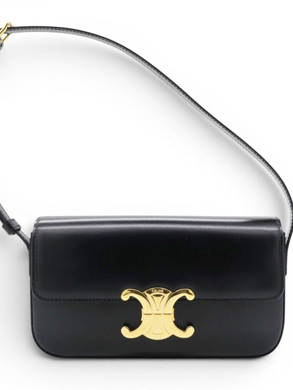 Triomphe Shoulder Bag Black