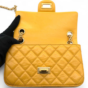 2.55 Reissue Mini Flap Yellow Microchip
