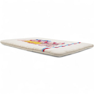 Canvas Large Coco Cuba Cosmetic Case Yellow Turquoise