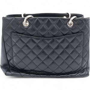 Vintage Caviar Quilted Grand Shopping Tote GST Black