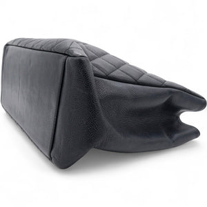 Vintage Caviar Quilted Grand Shopping Tote GST Black
