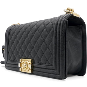 Caviar Quilted Medium Boy Flap