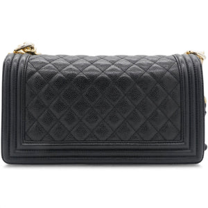 Caviar Quilted Medium Boy Flap