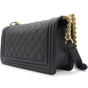 Caviar Quilted Medium Boy Flap