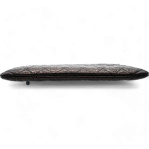 Classic Calfskin Rose-Embossed Clutch