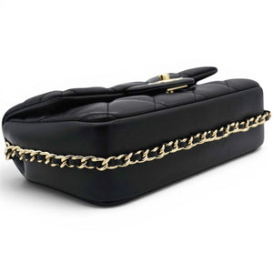 Lambskin Quilted Mini My Precious Flap Black