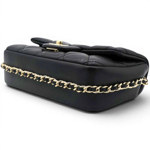 Lambskin Quilted Mini My Precious Flap Black