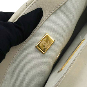 Lambskin Quilted Small Chanel 19 Flap Light Grey