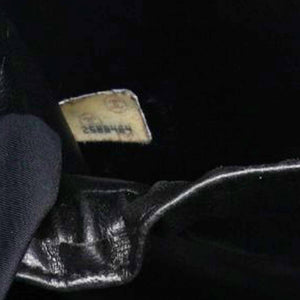 Lambskin Vanity Cosmetic Bag Black