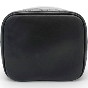 Lambskin Vanity Cosmetic Bag Black