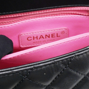 Mini Flap Bag With Top Handle Black