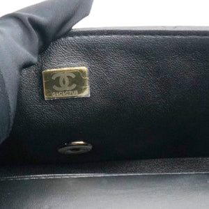 Mini Top Handle Rectangular Flap Black