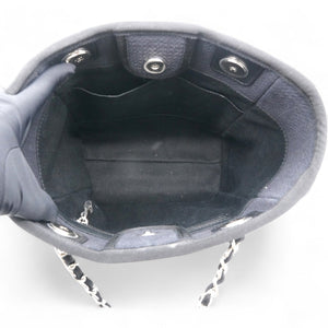 Mixed Fibers Small Deauville Tote Navy
