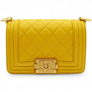 Quilted Micro Boy Flap Yellow