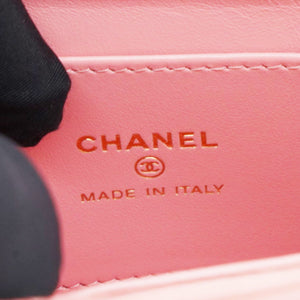 Shiny Leather Quilted Nano Kelly Shopper Pink