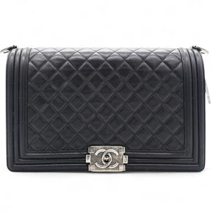 Stitched New Medium Boy Flap Black