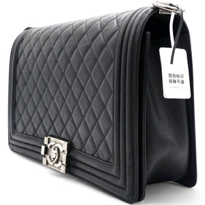 Stitched New Medium Boy Flap Black