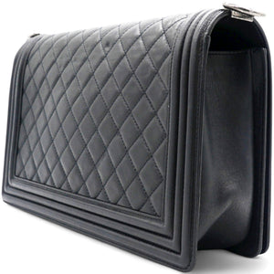 Stitched New Medium Boy Flap Black