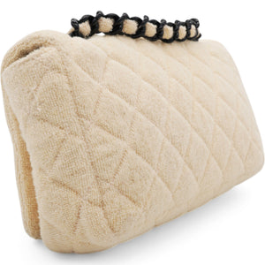 Terry Flap Bag Beige
