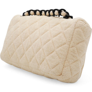 Terry Flap Bag Beige