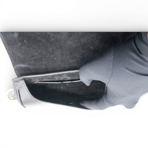 Box Leather Bobby Flap Black