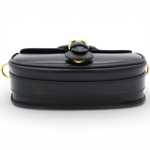 Box Leather Bobby Flap Black