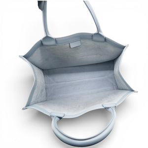 Embossed Medium Book Tote Cloud Blue