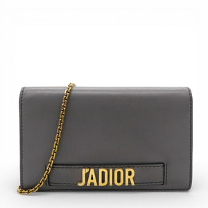 J'Adior Wallet on Chain Pouch Grey