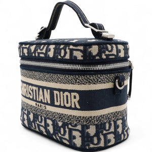 Oblique Diortravel Vanity Case Blue