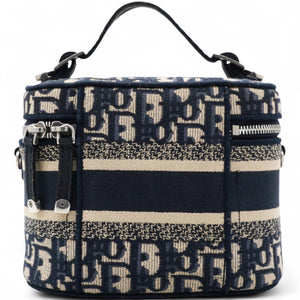Oblique Diortravel Vanity Case Blue