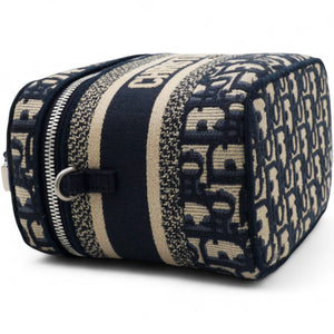 Oblique Diortravel Vanity Case Blue