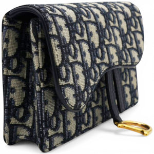 Oblique Saddle Belt Bag Blue