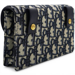 Oblique Saddle Belt Bag Blue