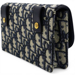 Oblique Saddle Belt Bag Blue