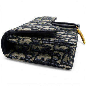 Oblique Saddle Belt Bag Blue