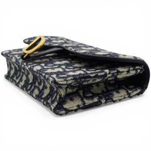 Oblique Saddle Belt Bag Blue