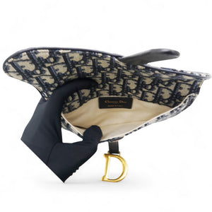 Oblique Saddle Belt Pouch Blue