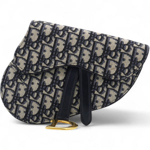Oblique Saddle Belt Pouch Blue