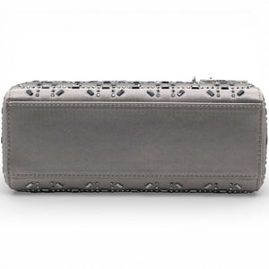 Satin Crystal Cannage Mini Lady Dior