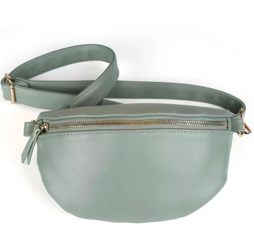 Women's Crescent Crossbody Belt Mint Bag