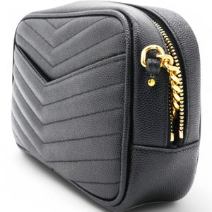 Matelasse Monogram Lou Camera Bag Black