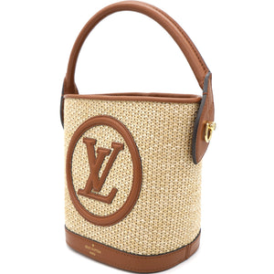 Petit bucket bag Raffia Beige