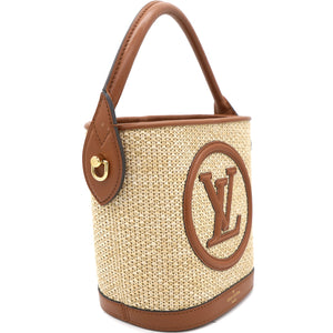 Petit bucket bag Raffia Beige