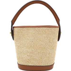 Petit bucket bag Raffia Beige