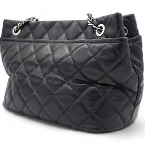 Caviar Quilted CC Timeless Soft Tote Black