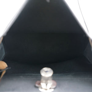 Black/Cacao Canvas and Leather Herbag Zip 31 Bag