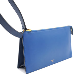 Indigo Leather Clutch