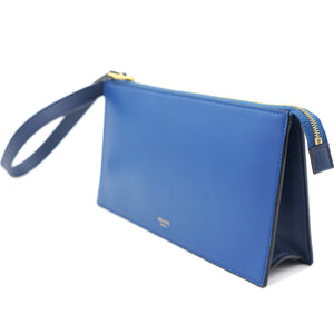 Indigo Leather Clutch